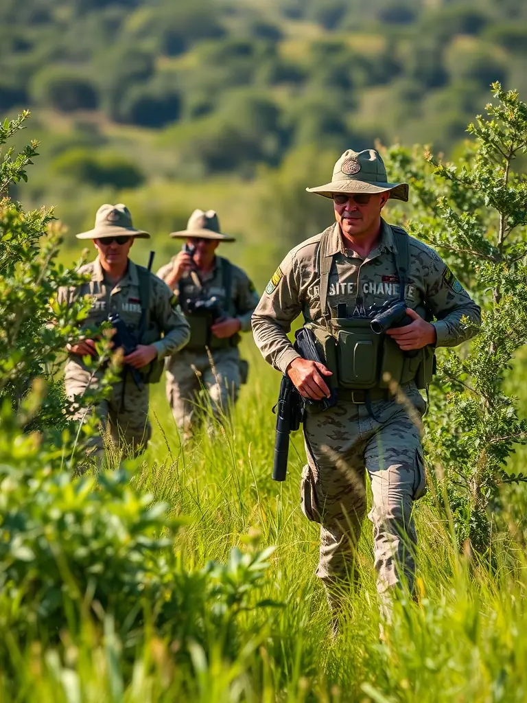 A photograph of SOCIETE DE CHASSE DE VILLOGNON members cleaning up a local forest area, demonstrating their dedication to environmental stewardship and habitat preservation.